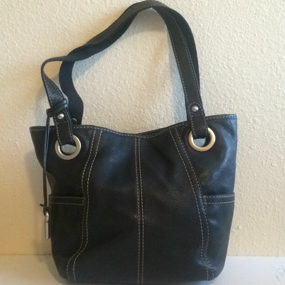 Vintage Fossil Hathaway Tote Pebbled 